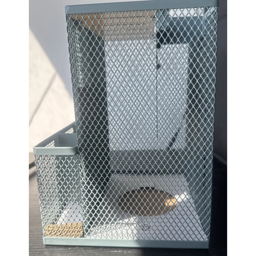 IKEA VIMPELFISK Bamboo And Metal Block Knife Holder‎ Kitchen Office Organizer